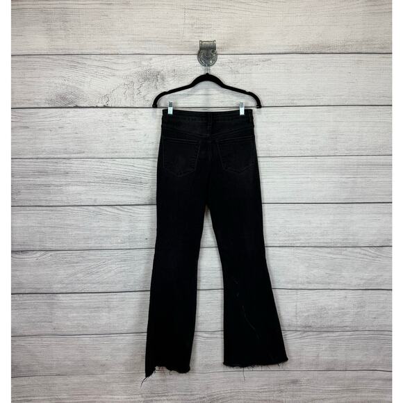Vervet Women's Black Washed Boho Flare Bell Bottom Jeans Size 27 - Picture 5 of 7